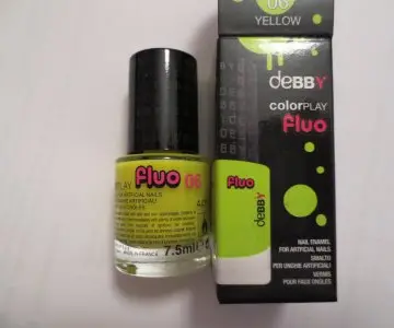 vernis colorplay fluo jaune, DEBBY