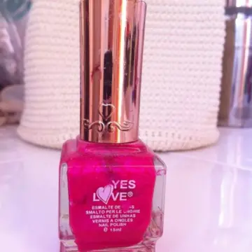 Vernis rose pailleté, Yes Love