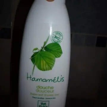 gel douche, Hamamélis