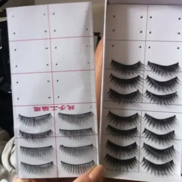 Lot de 11 paires de faux cils chinois, Inconnue