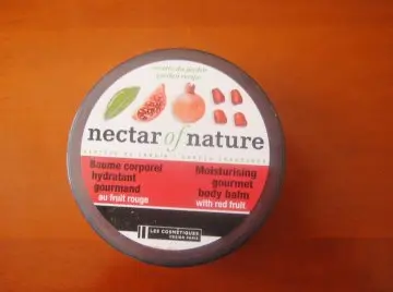 Baume corporel fruit rouge, Nectar of Nature