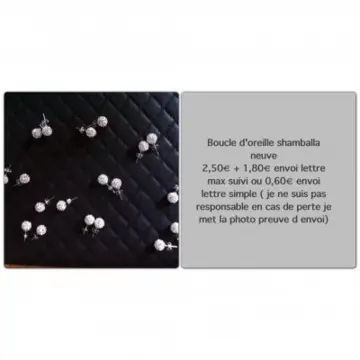 boucle d'oreille shamballa une paire, Inconnue