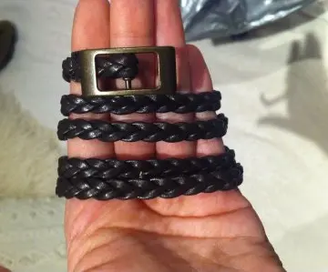 Ceinture fine marron, Bershka