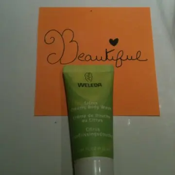 crème de douche au citrus, Weleda