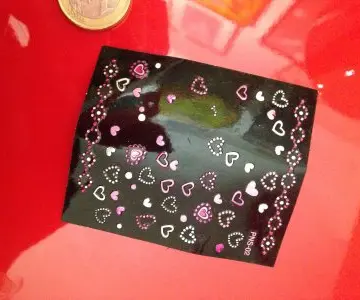 sticket nail art Coeur, Inconnue