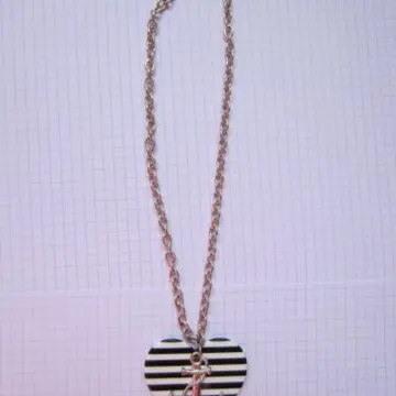 Collier ras du cou marin coeur ancre, Claire's