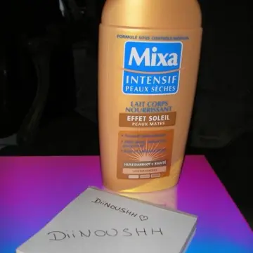 Lait corps effet soleil, Mixa
