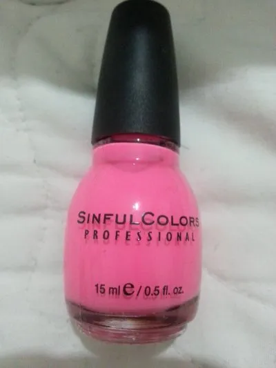 Photo 1 de Vernis rose fluo Sinful Color