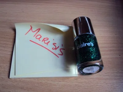Photo 1 de vernis paillettes vertes