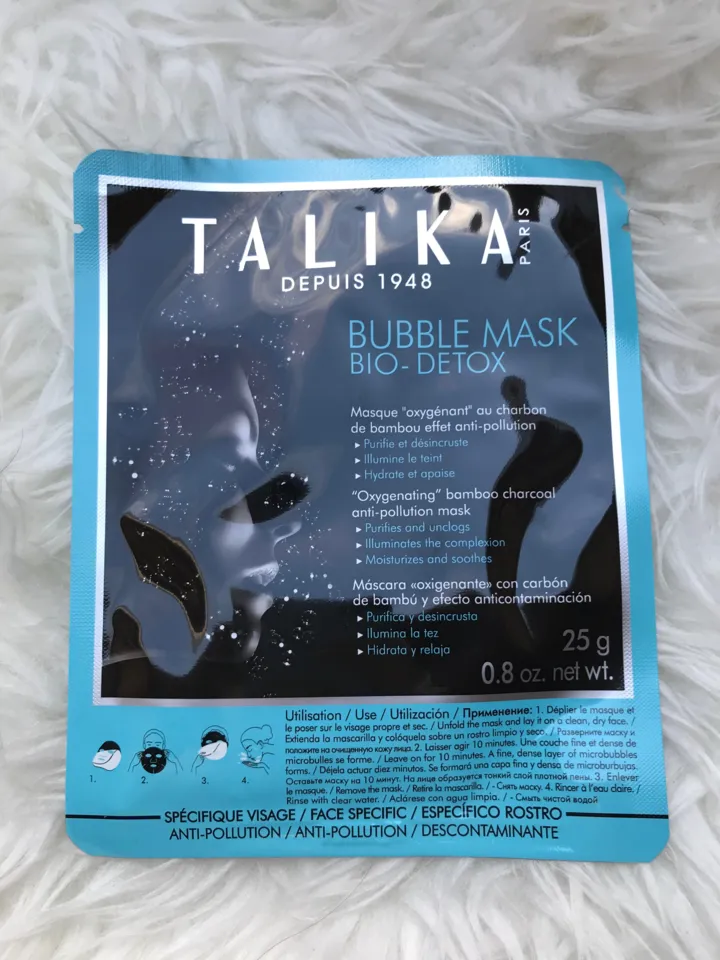 Bubble masque charbon, Talika