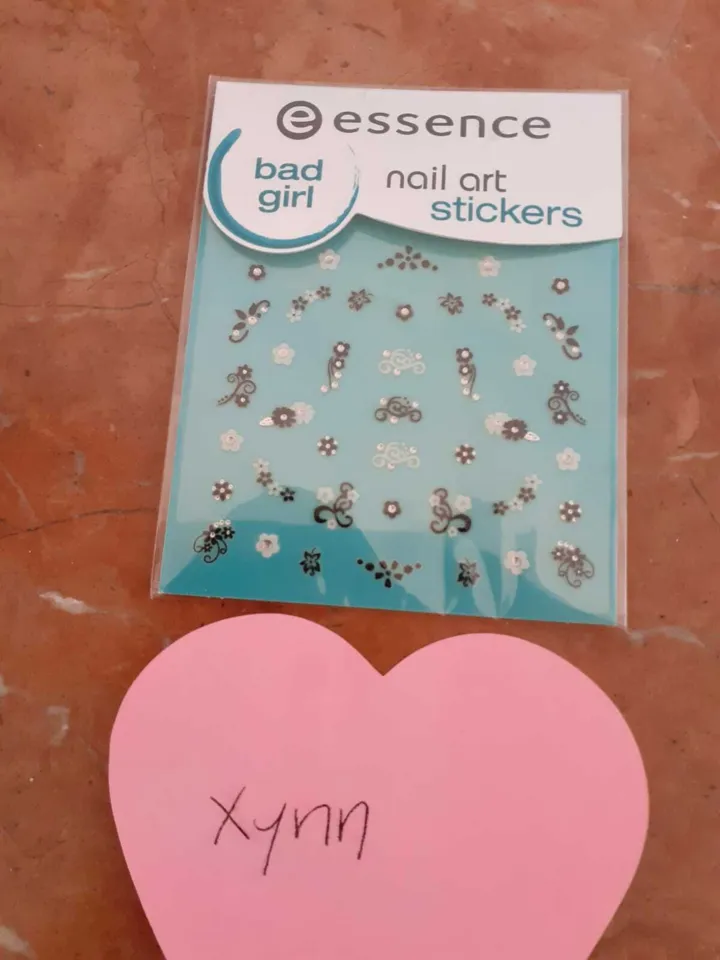 Planche de stickers nail art, Essence
