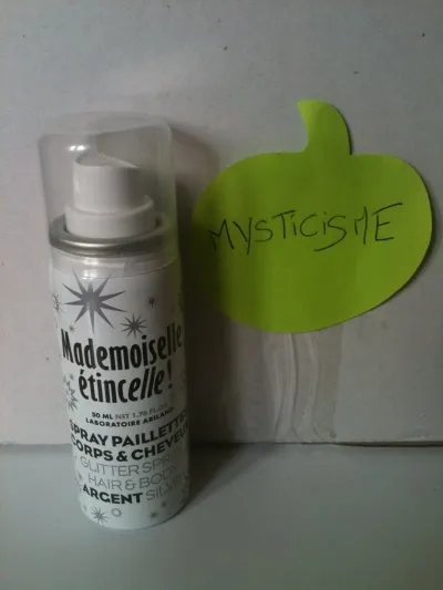spray paillette, Mademoiselle étincelle