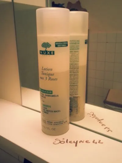 lotion tonique aux 3 roses, Nuxe
