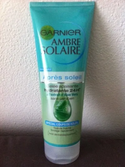 gélée après soleil, Garnier