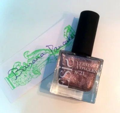 Vernis à ongles champagne paillettes, Esis