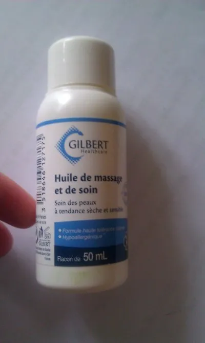 Huile de massage & de soin, Laboratoires Gilbert