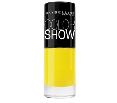 Vernis electric yellow color show, Gemey Maybelline