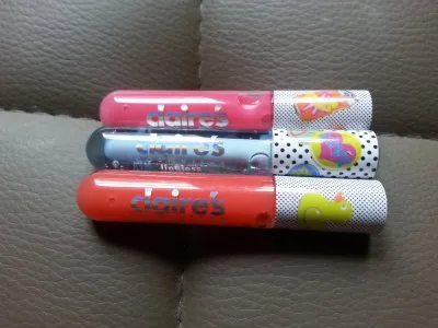 lot de 3 gloss claire's, Claire's