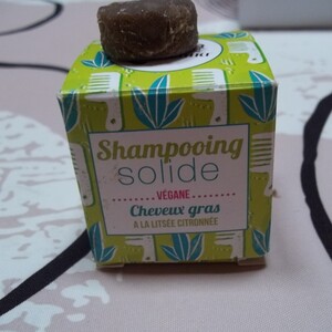 shampoing solide cheveux gras à la litsée citronnée