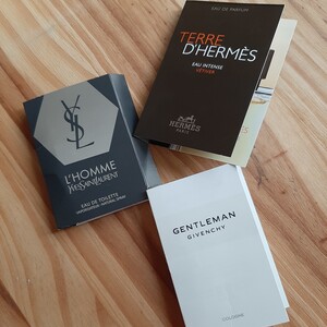 Échantillons de parfums pour homme