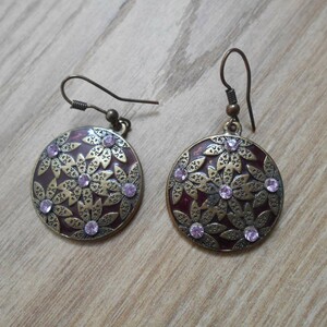 Boucles d'oreilles rondes