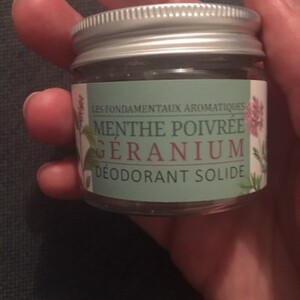 Déodorant solide menthe poivré - géranium