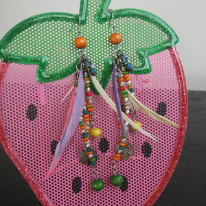 Boucles d'oreilles colorées