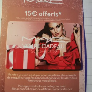 Carte cadeau MAC