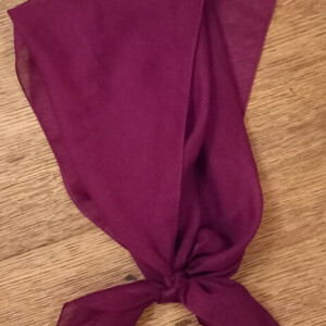 Petit foulard bordeaux.