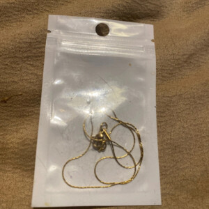 Chaîne fine dorée Ras de cou