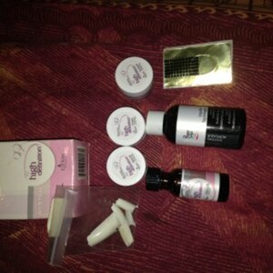 kit ongle resine