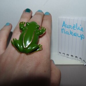 bague fantaisie grenouille