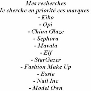 Mes recherches