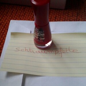 vernis si laqué rouge escarpin