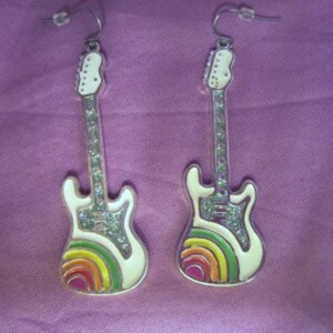 Boucles d'oreille guitare