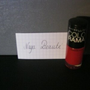 Vernis rouge colorama Maybelline