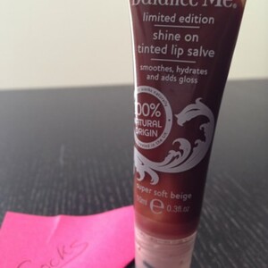 Shine on tinted lip salve