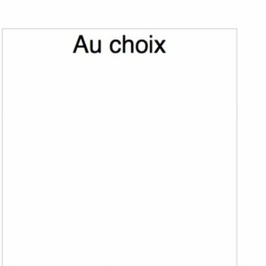 Je vous laisse choisir