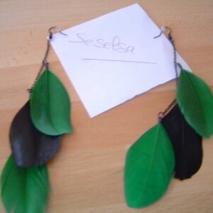 Boucles d'oreilles plumes