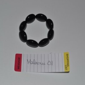 Bracelet perle noir