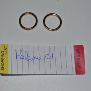 2 anneaux dorés