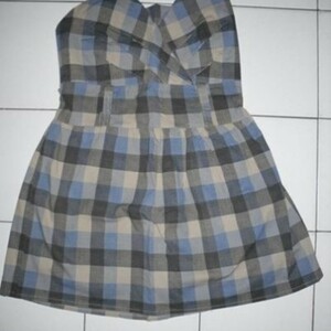 Bustier bleu/gris