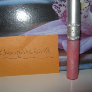 gloss rose pailletté