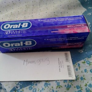 Dentifrice oralb 3d white