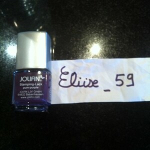 Vernis nail art violet foncé Jolifin