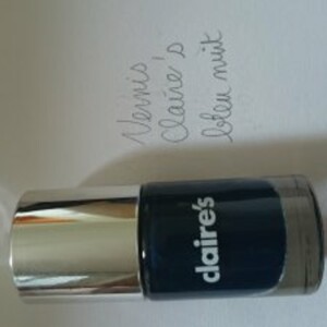 vernis bleu nuit claire's