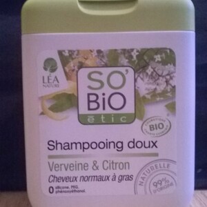 Shampoing doux bio.