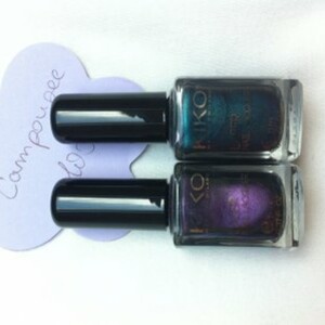Deux vernis KIKO laser