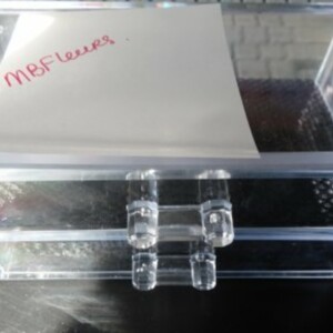 rangement transparent 2 tirroirs