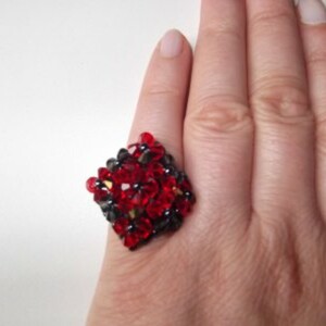 Bague fantaisie perles